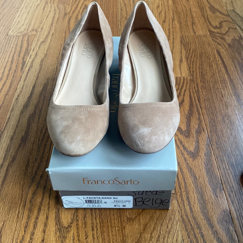 Tan suede Franco Sarto shoe size 9.5